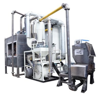 Équipement de traitement des déchets d'aluminium-plastique, de concassage et de séparation pour le marché de détail