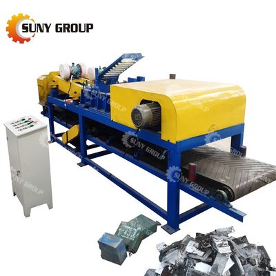 800 kg de poids, machine entièrement automatique de recyclage des piles au plomb pour les piles usagées