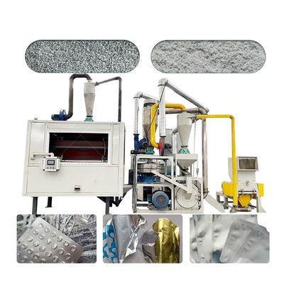 Machine de recyclage 220/380V pour séparer les déchets de panneaux composites de plastique d'aluminium