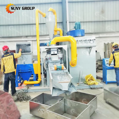 Machine de granulation de câbles de cuivre en déchets Séparer efficacement les déchets du câble de téléphone d'ordinateur