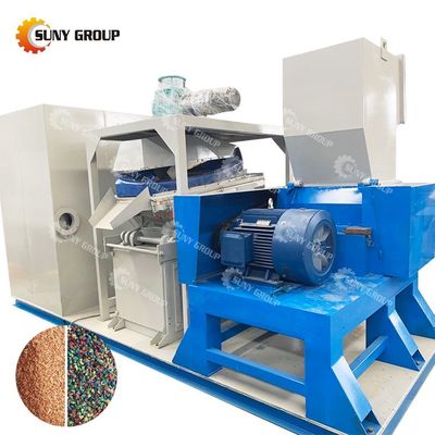 Machine de recyclage de fil de cuivre de poids de 1900 kg taux de recyclage de 99% granulateur de câble de ferraille