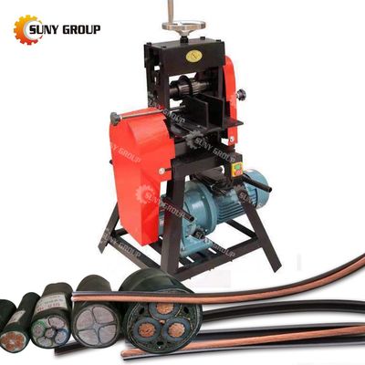 4.5kw Scrap Copper Wire Peeling Machine Séparer le cuivre des boîtiers en caoutchouc/plastique