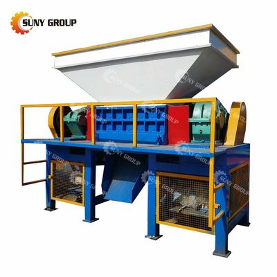 15kW moteur à double arbre de ferraille broyeur de métaux pour le déchiquetage et le recyclage des déchets métalliques