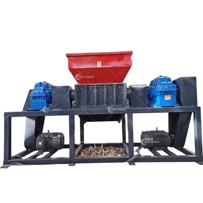 15kW moteur à double arbre de ferraille broyeur de métaux pour le déchiquetage et le recyclage des déchets métalliques