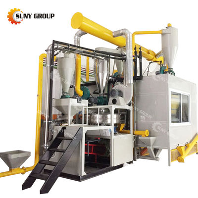 Séparateur de recyclage de panneaux en aluminium et en plastique contrôlé par PLC
