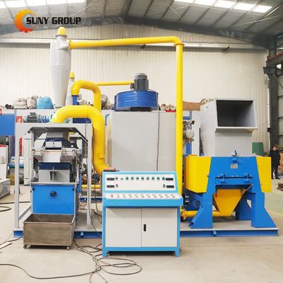 Machines de recyclage de câbles en cuivre en PVC avec machine de séparation de granulateur de fil