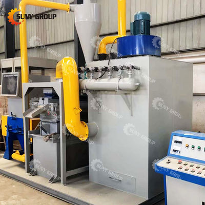 39 kW Granulateur de fil de cuivre Machine de séparation du vent Vidéo sortie-inspection fournie