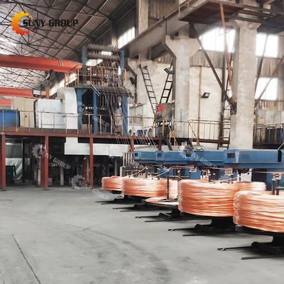 Machine de coulée continue pour tuyaux et barres en laiton/cuivre Matériau de base Cathe cuivre