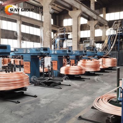Machine de coulée continue pour tuyaux et barres en laiton/cuivre Matériau de base Cathe cuivre