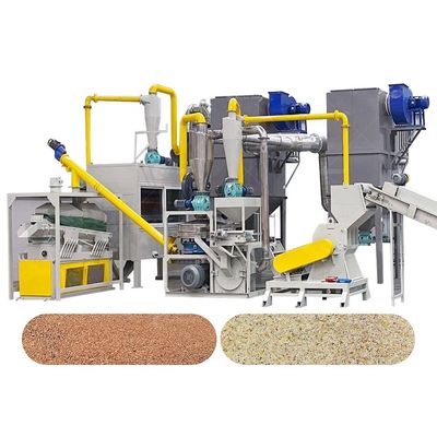 Machine de recyclage de cartes de circuits imprimés de matières premières avec vidéo-inspection sortante