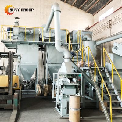 Usine de recyclage de batteries au lithium pour l'énergie électrique avec une capacité de 300 kg à 3000 kg par heure