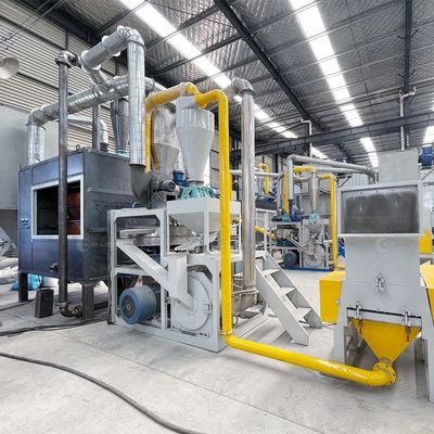 Équipement de traitement des déchets d'aluminium-plastique, de concassage et de séparation pour le marché de détail