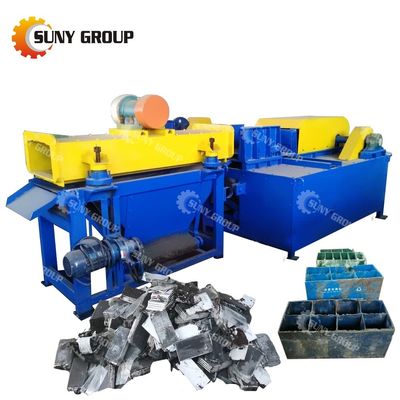 800 kg de poids, machine entièrement automatique de recyclage des piles au plomb pour les piles usagées