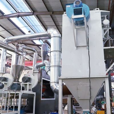 Usine de recyclage de déchets de feuille d'aluminium contrôlée par un PLC