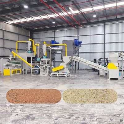 Ligne de recyclage des circuits imprimés à haute pureté de cuivre pour les spécifications du client