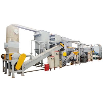 Machine écologique de concassage et de séparation des déchets de batteries automobiles pour l'industrie du recyclage