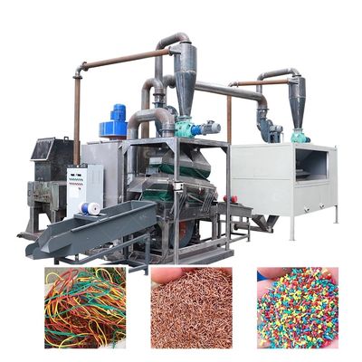 Équipement de recyclage de câbles de cuivre Machine de granulation de déchiquetage à haute productivité