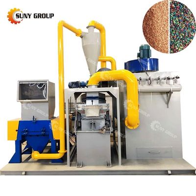 Taux de tri 99% Déchets de ferraille de câble de recyclage de câbles de cuivre Granulateur Machine de séparation