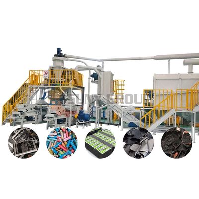 Machine mobile de recyclage de batteries au lithium pour composants de base de moteur de petite taille