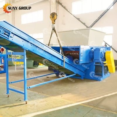 Vidéo d'inspection fournie Machine à déchiqueter les déchets à dent rotative à un seul arbre