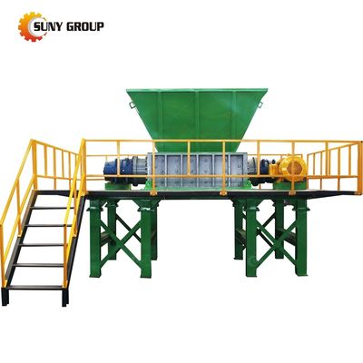 Machine de concassage de voitures industrielles et déchiqueteuse à double arbre pour les besoins du client