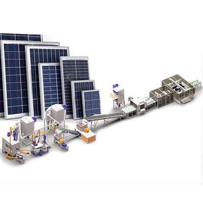 Machine de recyclage de panneaux solaires de 200 à 1000 kg/h de capacité pour la récupération écologique des feuilles photovoltaïques