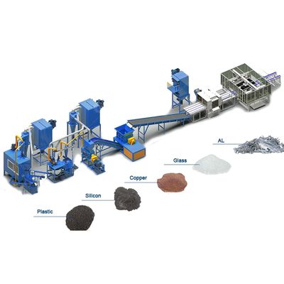 Machine de récupération de panneaux photovoltaïques de tension 220V/380V pour ligne de recyclage de modules solaires