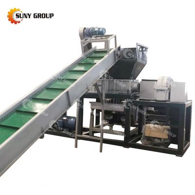 Déchiqueteuse de plastique d'ingénierie contrôlée par PLC pour le recyclage de la planche à couper du bois et de la mousse