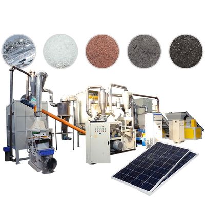 Machine de recyclage de panneaux solaires de grande capacité pour le broyage et la séparation de l'énergie verte