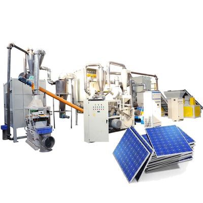 Panneaux solaires écrasant machine de séparation pour la récupération des métaux dans l'usine de fabrication