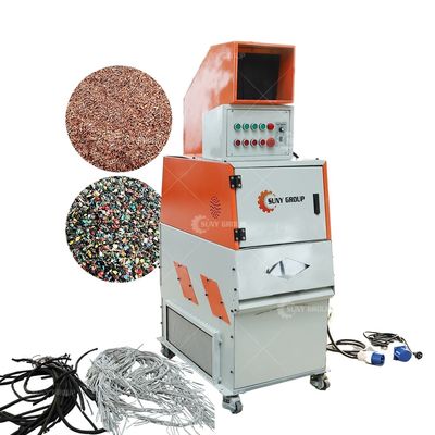 Équipement de recyclage des déchets de séparateur de fil de cuivre par granulateur automatique de câbles