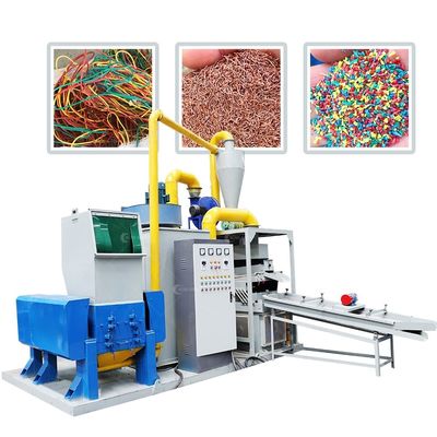 Machine de recyclage de câbles de déchets à 380V 50Hz 3phase avec tension et fréquence personnalisées