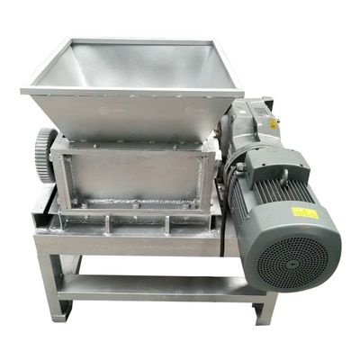 Mini machine à déchiqueter des feuilles de métal en plastique à double arbre avec vidéo-inspection sortante
