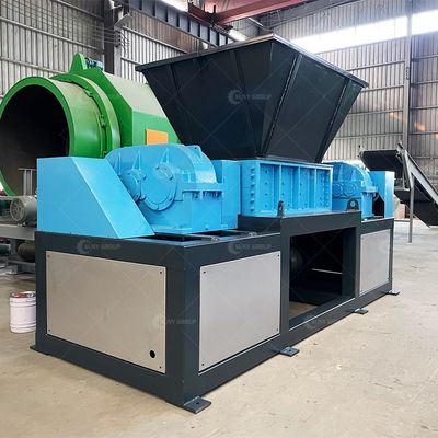 Machine de déchiquetage à double arbre à lames personnalisables pour boîtes d'emballage et disques durs