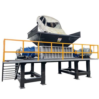 800-5000 kg/h Capacité déchiqueteuse à double arbre en aluminium pour une solution de réduction des déchets