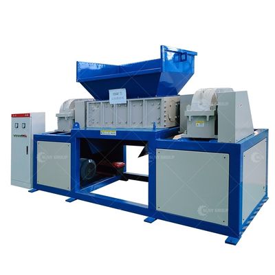 15kW moteur à double arbre de ferraille broyeur de métaux pour usine de voiture machine de déchiquetage de coquille