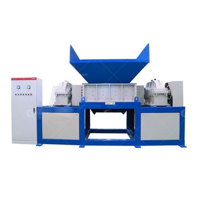9CrSi/D2/SKD-11 Blades Double Shaft Shredder pour le recyclage des déchets de pneus de grande capacité