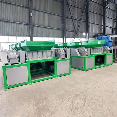 Déchiqueteuse à double arbre de 15000 W de haute puissance pour les déchets ménagers avec lames 9CrSi/D2/SKD-11