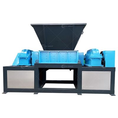 Déchiqueteuse à double arbre de 15000 W de haute puissance pour les déchets ménagers avec lames 9CrSi/D2/SKD-11